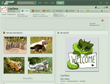 Tablet Screenshot of lisatoms.deviantart.com