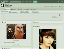 Tablet Screenshot of kitty-krazy.deviantart.com