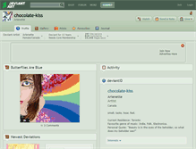 Tablet Screenshot of chocolate-kiss.deviantart.com