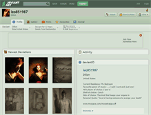 Tablet Screenshot of leo851987.deviantart.com