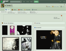 Tablet Screenshot of e11even11.deviantart.com
