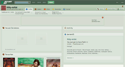 Desktop Screenshot of kitty-artist.deviantart.com