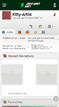 Mobile Screenshot of kitty-artist.deviantart.com