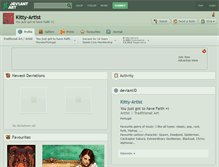 Tablet Screenshot of kitty-artist.deviantart.com