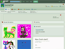 Tablet Screenshot of gummietroll.deviantart.com