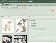 Tablet Screenshot of dadrfans.deviantart.com