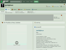 Tablet Screenshot of darklightsun.deviantart.com