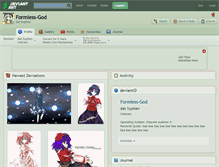 Tablet Screenshot of formless-god.deviantart.com