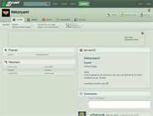 Tablet Screenshot of nekonyami.deviantart.com