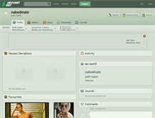 Tablet Screenshot of nakedmale.deviantart.com