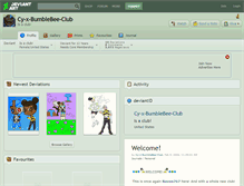 Tablet Screenshot of cy-x-bumblebee-club.deviantart.com