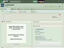 Tablet Screenshot of lordhades666.deviantart.com