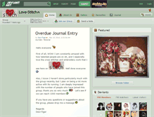 Tablet Screenshot of love-stitch.deviantart.com