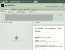 Tablet Screenshot of end-mad-world.deviantart.com