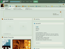 Tablet Screenshot of czes.deviantart.com