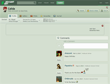 Tablet Screenshot of calida.deviantart.com
