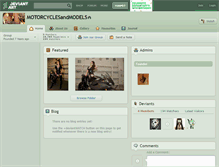 Tablet Screenshot of motorcyclesandmodels.deviantart.com