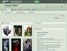 Tablet Screenshot of lunatic-lil-redhead.deviantart.com