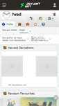 Mobile Screenshot of head.deviantart.com