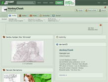 Tablet Screenshot of monkeycheek.deviantart.com