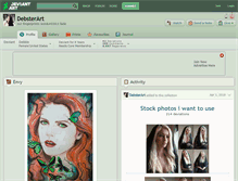 Tablet Screenshot of debsterart.deviantart.com