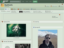 Tablet Screenshot of bluefirearts.deviantart.com