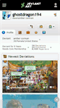 Mobile Screenshot of ghostdragon194.deviantart.com