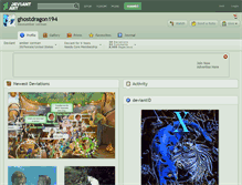 Tablet Screenshot of ghostdragon194.deviantart.com