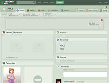 Tablet Screenshot of nacz.deviantart.com