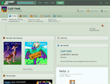 Tablet Screenshot of casf-fans.deviantart.com