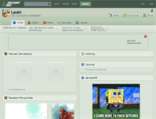 Tablet Screenshot of larahl.deviantart.com