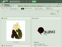 Tablet Screenshot of bluence.deviantart.com