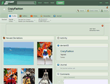 Tablet Screenshot of crazyfashion.deviantart.com