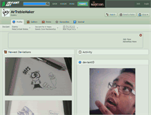 Tablet Screenshot of mrtreblemaker.deviantart.com