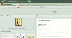 Desktop Screenshot of dearheart42.deviantart.com