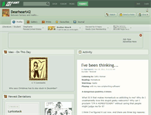 Tablet Screenshot of dearheart42.deviantart.com