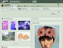 Tablet Screenshot of mewball.deviantart.com