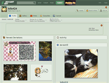 Tablet Screenshot of lollo424.deviantart.com