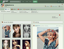 Tablet Screenshot of lullabylove-ns.deviantart.com