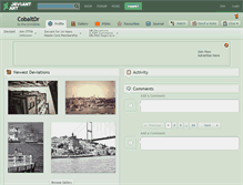 Tablet Screenshot of cobaltdr.deviantart.com