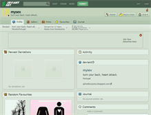 Tablet Screenshot of mysex.deviantart.com