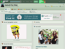 Tablet Screenshot of akatsuki-fan-hidan.deviantart.com