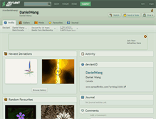 Tablet Screenshot of danielwang.deviantart.com
