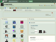 Tablet Screenshot of invadershkillz.deviantart.com