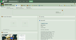 Desktop Screenshot of capplecream.deviantart.com