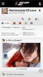 Mobile Screenshot of horrorscene-of-love.deviantart.com