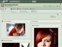 Tablet Screenshot of horrorscene-of-love.deviantart.com