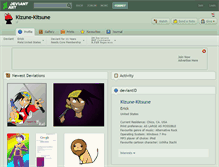 Tablet Screenshot of kizune-kitsune.deviantart.com