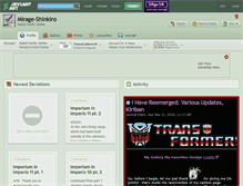 Tablet Screenshot of mirage-shinkiro.deviantart.com