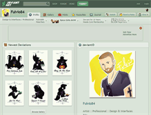 Tablet Screenshot of fulvio84.deviantart.com